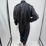 women Nike Nike Air Satin Track Set Black Activewear M