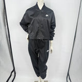 women Nike Nike Air Satin Track Set Black Activewear M