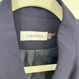 women Calvin Klein Cap Sleeve Crossover Navy Blue Dress 10