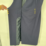 women Calvin Klein Cap Sleeve Crossover Navy Blue Dress 10