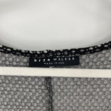 women Bryn Walker Patterned Tunic Black & Gray Knit Top XL