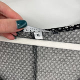 women Bryn Walker Patterned Tunic Black & Gray Knit Top XL