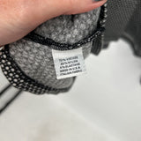 women Bryn Walker Patterned Tunic Black & Gray Knit Top XL