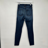 women Good American Good Legs Skinny Dark Wash Blue Jeans 00/24
