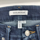 women Good American Good Legs Skinny Dark Wash Blue Jeans 00/24