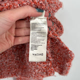 women Free People Cowl Neck Boucle Coral Sweater S