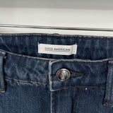 women Good American Denim Mini Ink Blue Skirt 2/26