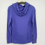 women Columbia Cowl Neck Grape Purple Sweatshirt M