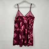 women Thalia Sodi Floral Slip Dress Wine Intimates/Sleepwear XXL