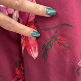 women Thalia Sodi Floral Slip Dress Wine Intimates/Sleepwear XXL