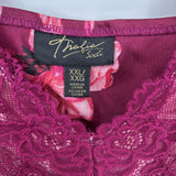 women Thalia Sodi Floral Slip Dress Wine Intimates/Sleepwear XXL