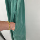 women Sunbelt Vintage Handpainted Signed Jumper Pine Green Dress M