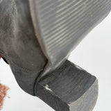 women Blondo Waterproof Leather Heeled Boots Black Shoes 9