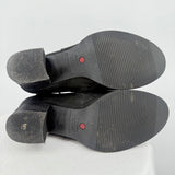 women Blondo Waterproof Leather Heeled Boots Black Shoes 9