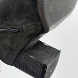 women Blondo Waterproof Leather Heeled Boots Black Shoes 9