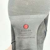 women Blondo Waterproof Leather Heeled Boots Black Shoes 9