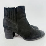 women Blondo Waterproof Leather Heeled Boots Black Shoes 9