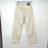 women Levi's Low Pro Straight Cream Jeans 25