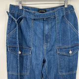 women Alloy Apparel Cargo Bootcut Blue Jeans 14T