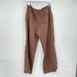 women Bass Linen Trousers Brown Pants 10