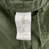 women London Jean Linen Trousers Olive Green Pants L