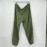 women London Jean Linen Trousers Olive Green Pants L
