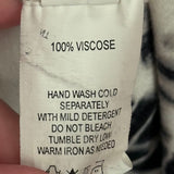 women Venus Tye Dye Long Sleeved White Black Dress L