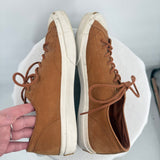 unisex Converse x Jack Purcell Leather Low Sneakers Chestnut Brown Cream Shoes M9/W10.5