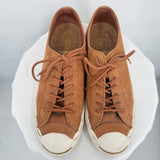 unisex Converse x Jack Purcell Leather Low Sneakers Chestnut Brown Cream Shoes M9/W10.5