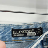 women Blank NYC The Bleeker Western Buckle Blue Jeans 30/10