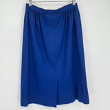 women Pendleton Vintage Wool Pencil Blue Skirt 6
