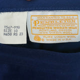 women Pendleton Vintage Wool Pencil Blue Skirt 6