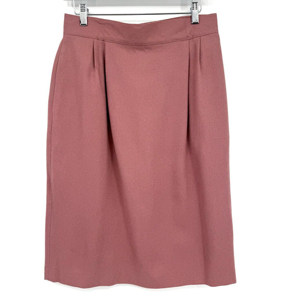 women Empire Designs Vintage Wool Pencil Rose Skirt 10