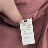 women Empire Designs Vintage Wool Pencil Rose Skirt 10