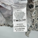 women Eddie Bauer Printed Button Front White Green Woven Top XL