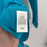 men Nordstrom Button Down Aqua Woven Top L
