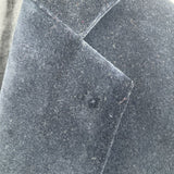 women Zadig & Voltaire Velvet Lapel Collar Blazer Navy Blue Jacket L