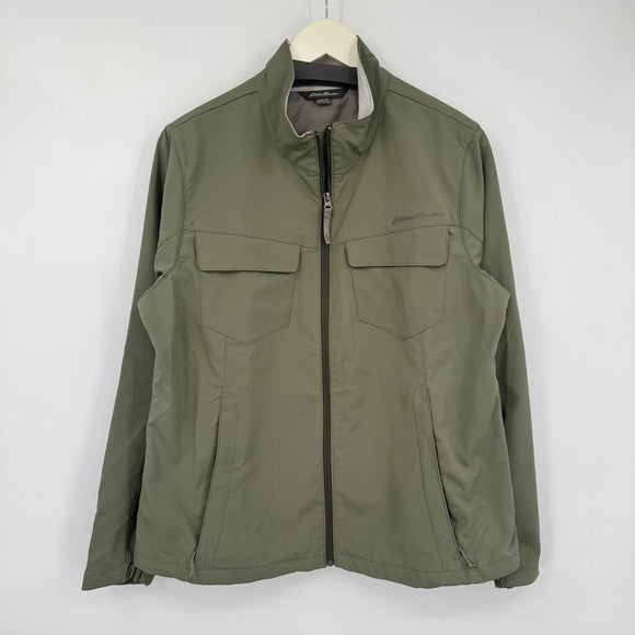 women Eddie Bauer Soft Shell Olive Jacket XL