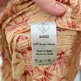 women Z&L NWT Boho Print Maxi Peach & Red Dress M