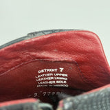 women Free Bird Snake Print Leather Ankle Boot Black Shoes 7