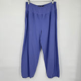 women Gudrun Sjoden Cotton Stretch Trousers Bluish Purple Pants M
