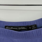 women Gudrun Sjoden Cotton Stretch Trousers Bluish Purple Pants M