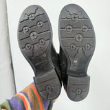 women Aquatalia Like New Leather Moto Ankle Boots Black Shoes 8.5