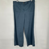 women Loft Outlet High Rise Slim Wide Leg Pewter Pants 12