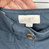 women Loft Outlet High Rise Slim Wide Leg Pewter Pants 12