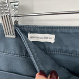 women Loft Outlet High Rise Slim Wide Leg Pewter Pants 12