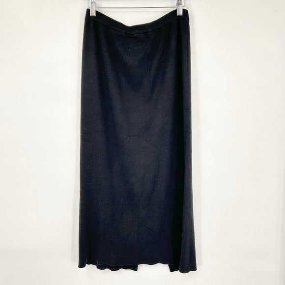 women Melrose Studio Knit Midi Black Skirt S