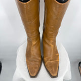 women Montage Leather Cowboy Boots Maize Shoes 40/10