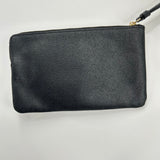 women Coach Corner Zip Wristlet Black Purse 7.5"x4.5"