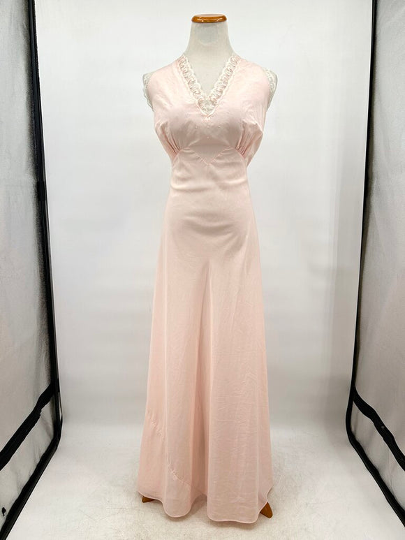 women Divalyne Vintage Full Slip Dress Petal Pink Intimates/Sleepwear L/XL